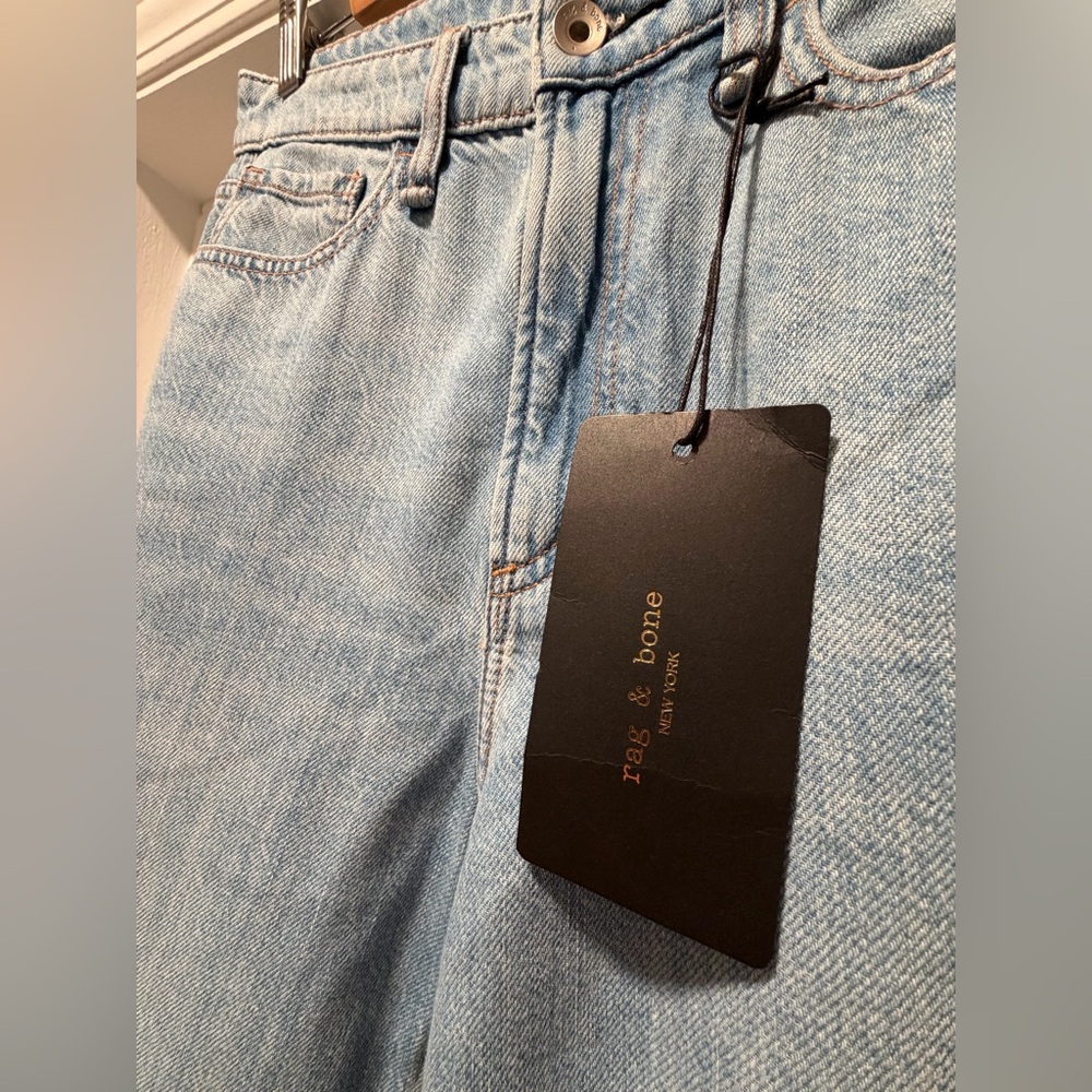 NWT! rag & bone Light Blue Lori cropped jeans - Picture 8 of 11